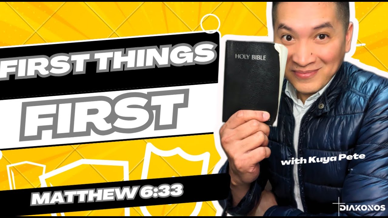 First Things First Youtube FIRST THINGS FIRST - YouTube