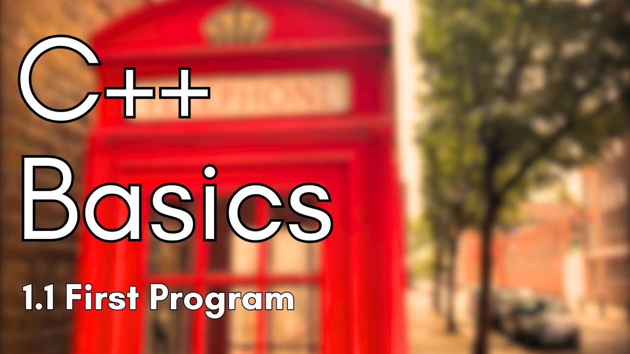 How to Code in C++ Lesson 1.1-First Program - YouTube