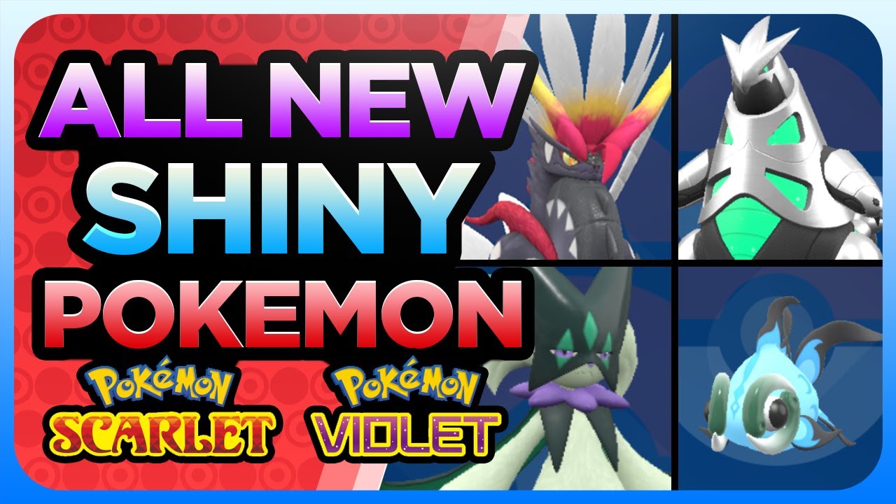 All Shinies of Scarlet Violet, Pokémon Scarlet and Violet