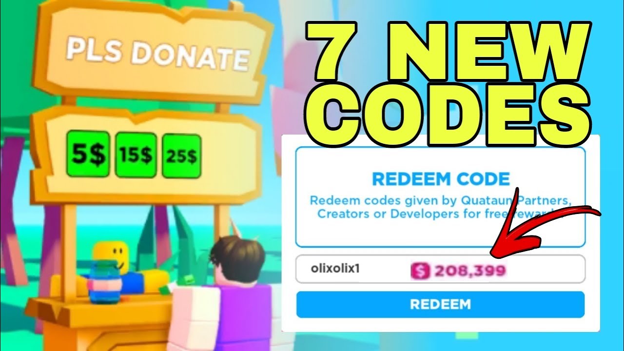 New Code PLS Donate Roblox, PLS Donate redeem codes new