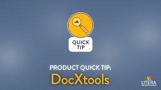 DocXtools | Quick Tip on Rebuilding Documents