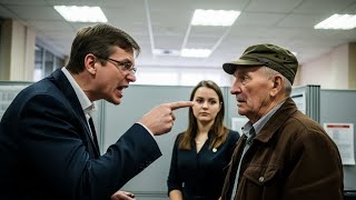 видео: Старика унизили в банке, но увидев счёт жены, директор встал на колени. картинка: Старика унизили в банке, но увидев счёт жены, директор встал на колени.