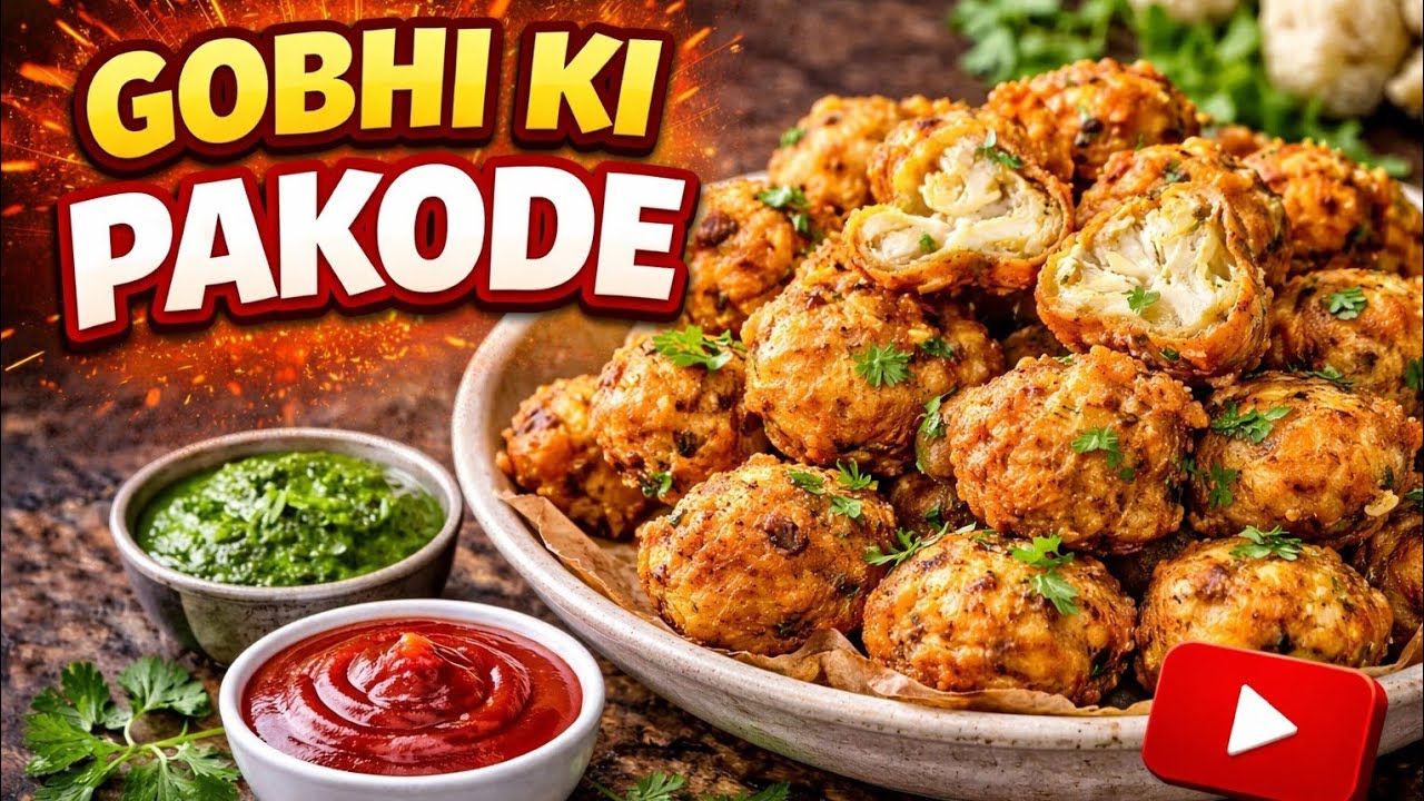 Gobhi ki pakodi 🙏👍😊🍽️👌😁🤤🤗😍🥰😘😋