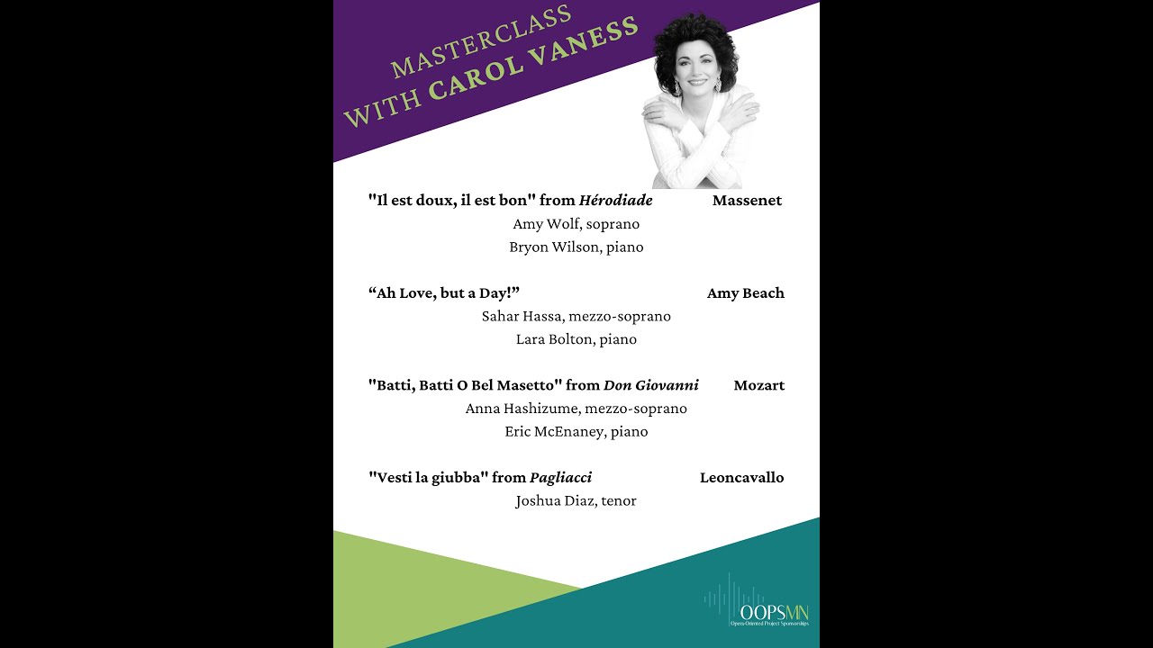 Masterclass with Carol Vaness