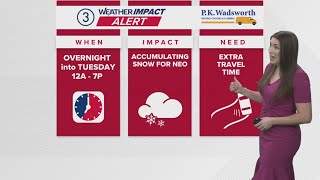 Cleveland weather: Widespread snow arrives tonight in Northeast Ohio