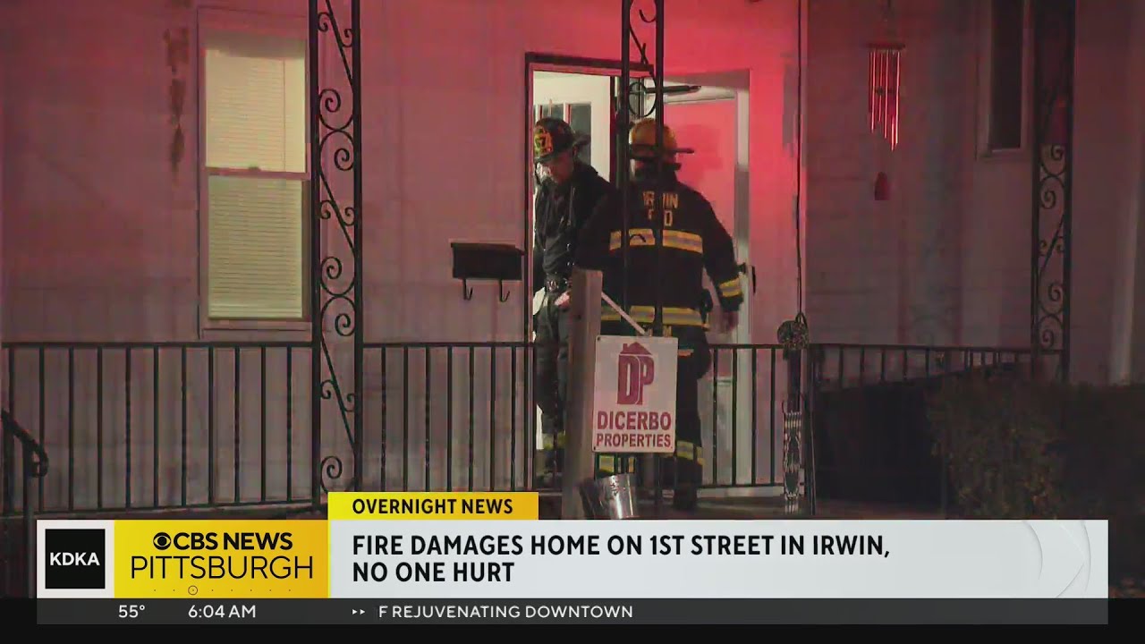 No one injured in overnight house fire in Irwin - YouTube