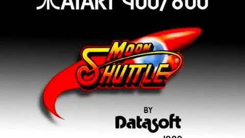 Atari 400/800/XL*/XE* (OSb)  - Moon Shuttle [Datasoft] 1983