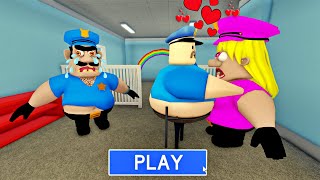 LOVE STORY | Barry FALL IN LOVE WITH Сop Bruno's wife? OBBY Full Gameplay #roblox #obby