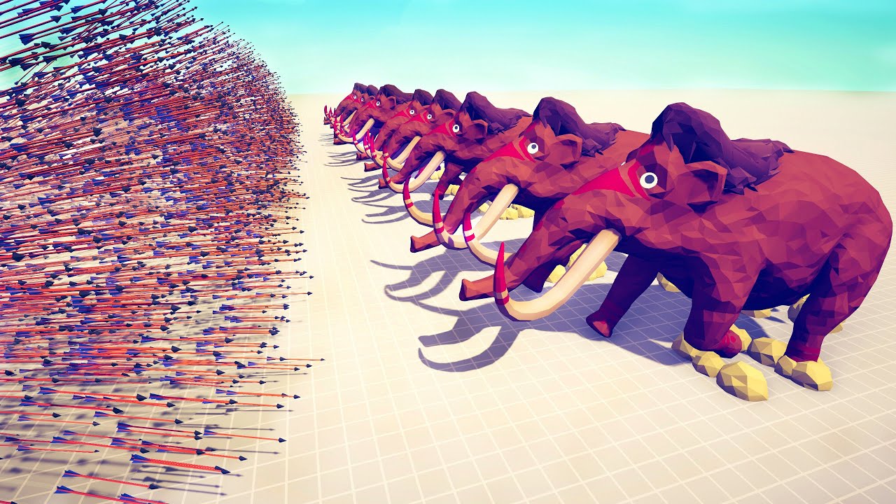 10x MAMMOTH vs EVERY GOD - Totally Accurate Battle Simulator TABS