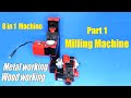 Raitool™ 8 In 1 Mini Multipurpose Machine | Milling machine test