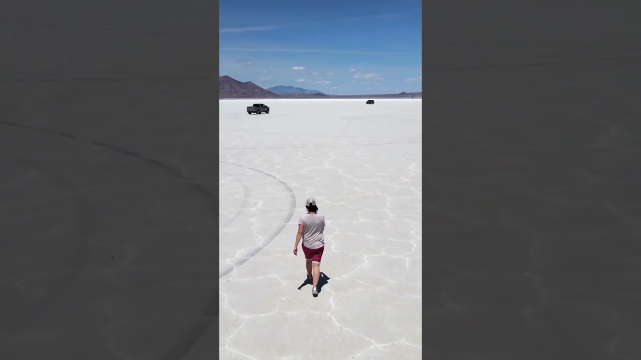 Walking across the salt flats has never looked more like a video game 