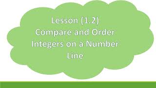 Grade 6 HMH Into Math Lesson 1-2 Compare and Order Integers on Number Line Part 2