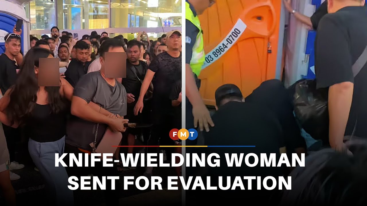 Woman who brandished knife at water festival referred to Hospital Bahagia