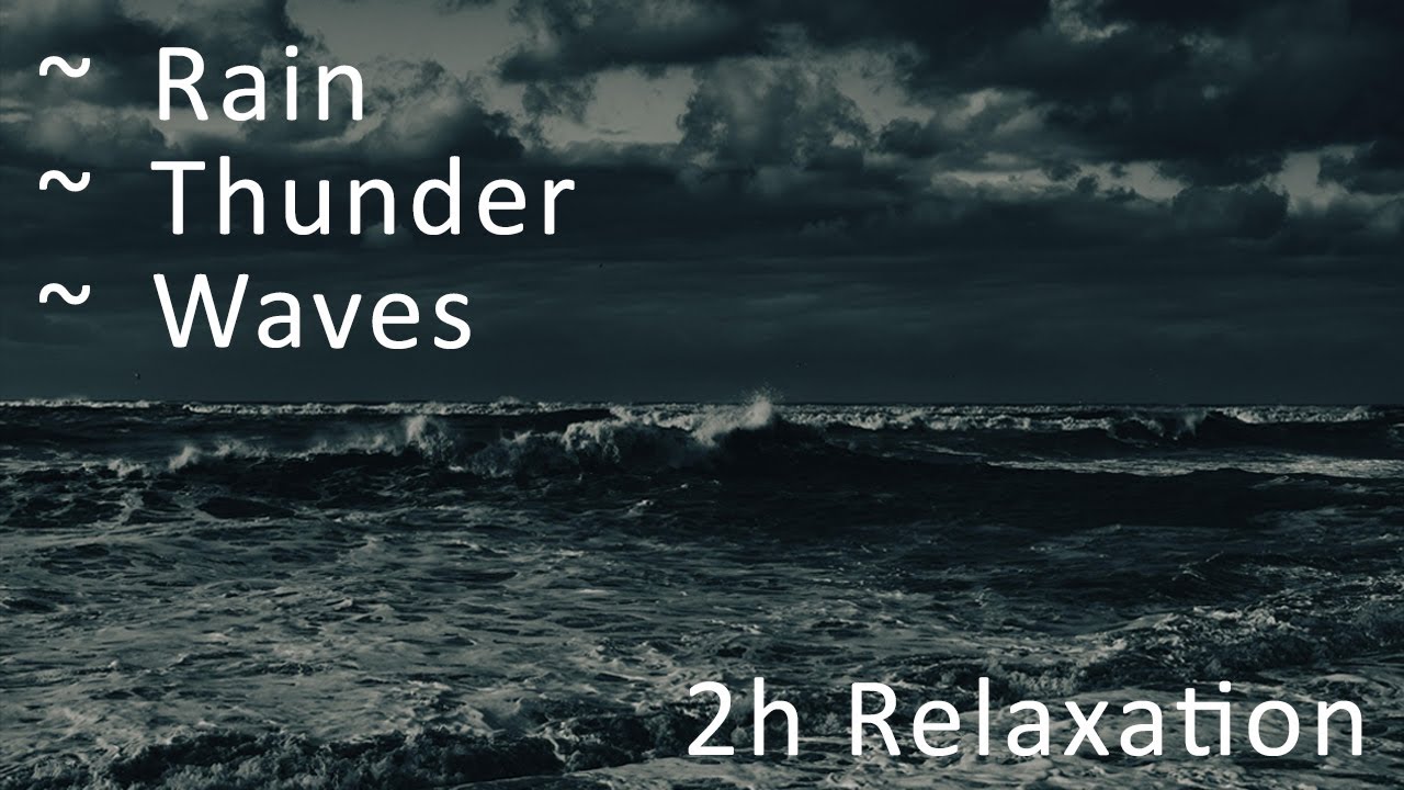 2 Hours of Sea Storm | For Focus, Sleep, Studying, Relaxation