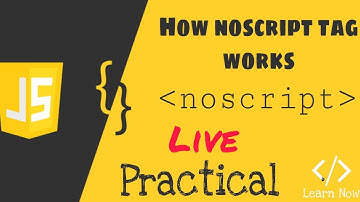 How Noscript Tag Works | Learn Now |