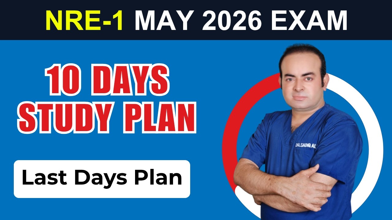 NRE-1 Last 10 Days Study Plan | Final Revision Strategy to Pass NRE ...