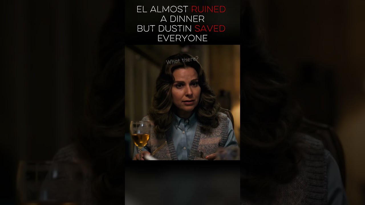 Dustin Saves Everyone at Dinner 😆 Wheeler Family Scene | Stranger Things