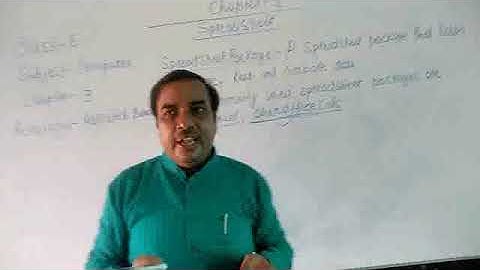 class 6 Subject Computer Chapter-3 Chapter-Spreadsheet