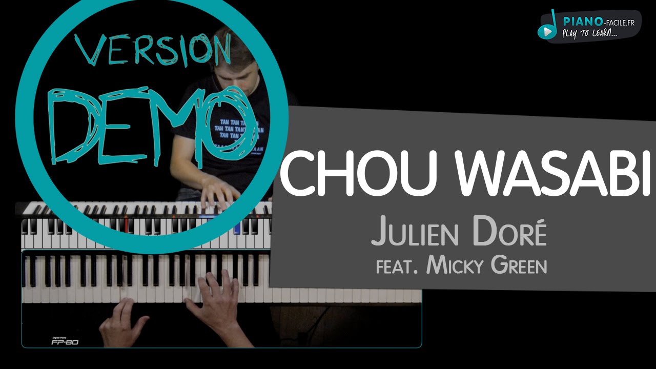Cover Chou Wasabi De Julien Dore Tuto Piano Youtube