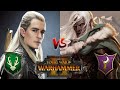 THE ELF DUEL - Wood Elves vs Dark Elves | Total War: Warhammer 2