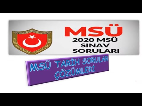 #msü 2020 MSÜ TARİH SORULARI VE ÇÖZÜMLERİ