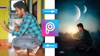 PicsArt Dark Background Night Mode Effect | PicsArt Editing tutorial | SOUMEN EDITZ & TECH screenshot 1