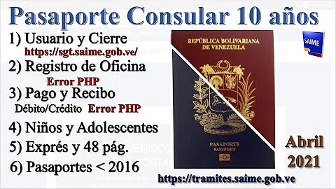 PASAPORTE de 10 aos CONSULAR | Solucin ERROR PHP |...