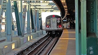 NYC Subway IND Culver Line: (F) & (G) Trains PM Rush Hour Action at Smith/9th Street