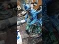 Retocando o dragão azul #miniature #dnd