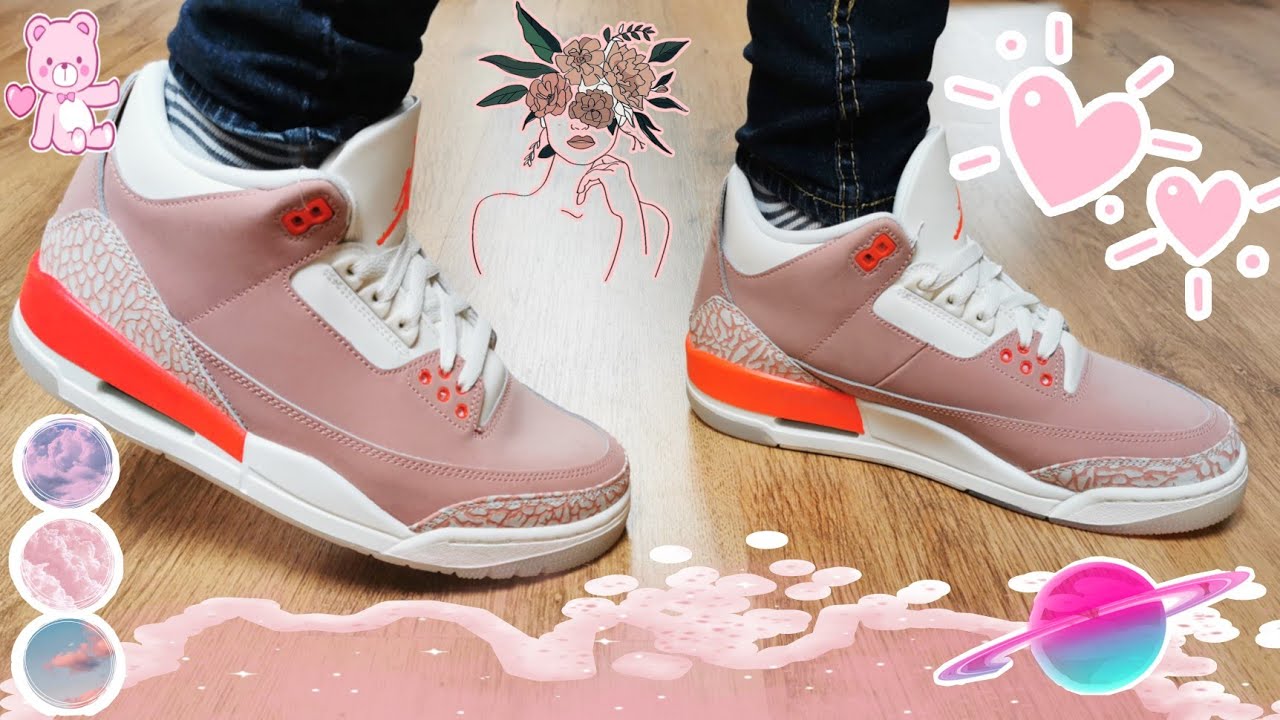 Air Jordan 3 Retro Rust Pink Unbox On Feet Ep 161 Youtube