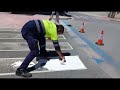 ¿Cómo pintar un paso de peatones con TQ SOP TRAFIC?