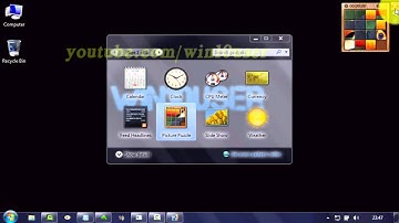 Windows 7 : How to add or remove Picture Puzzle gadgets in desktop