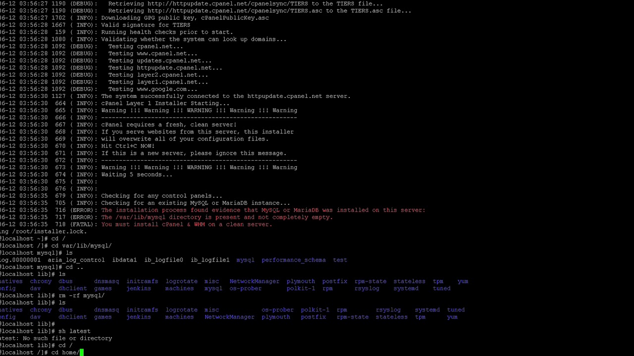 How to install CPanel on CentOS 7 - YouTube