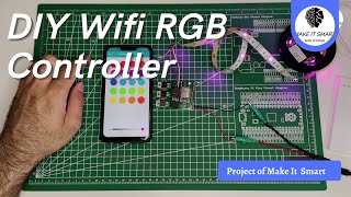 DIY Wifi RGB Led Controller (ESP8266 & Custom Mobile App)