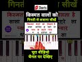 किस्मत वालों को मिलता है प्यार बजाना सीखें🔥| #piano #shorts #viralvideo #trending #music #song