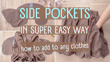How to Add Pockets to Any Clothes | Super Easy  Sewing Tutorial for Beginners + Free PDF Pattern !