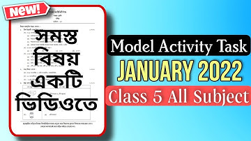 Class 5 All Subject Model Activity Task January 2022| WBBSE| Activity Task 2022