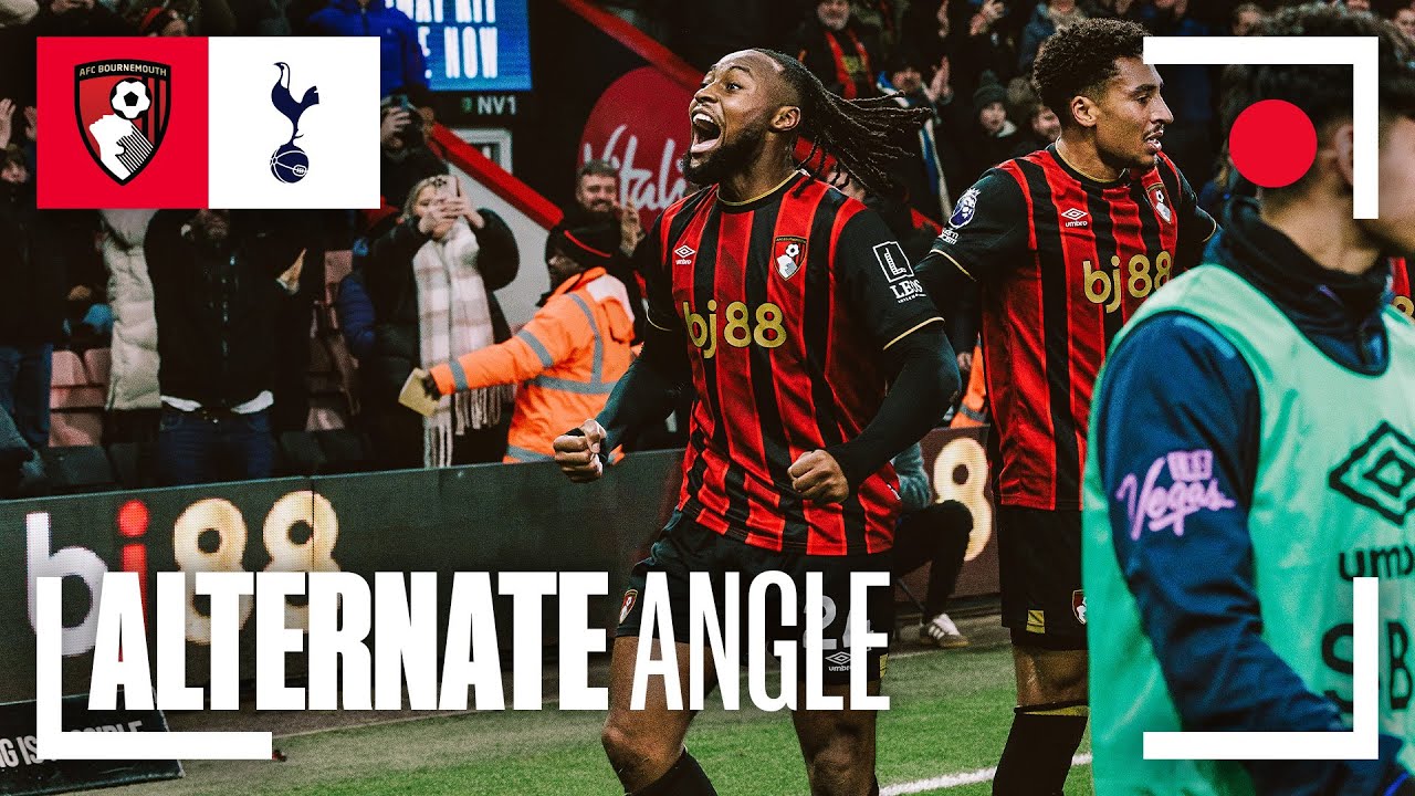 Evanilson header, Kroupi finish and Semenyo peach all captured from pitchside views | Alt Angle