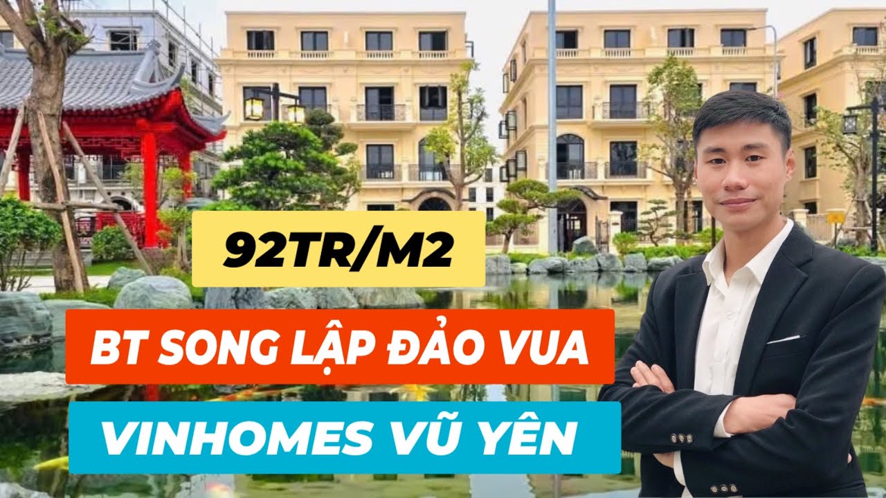 [ TOP 2 ] CĂN BIỆT THỰ SONG LẬP GIÁ TỐT | VINHOMES VŨ YÊN