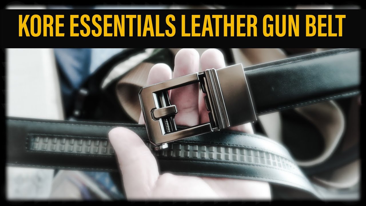 Kore Leather Gun Belt Review - Low Profile Tactical EDC