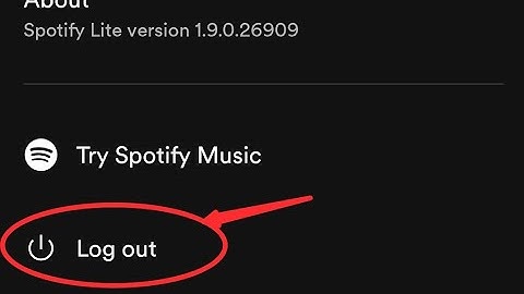 Spotify lite me account kaise log out kare, how to log out account in Spotify lite