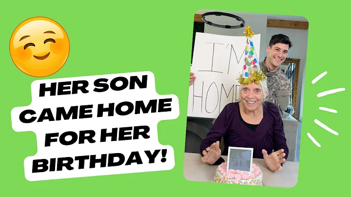 Grandma's Birthday Surprise Will Melt You🎂 #shorts #heartwarming #viralvideo