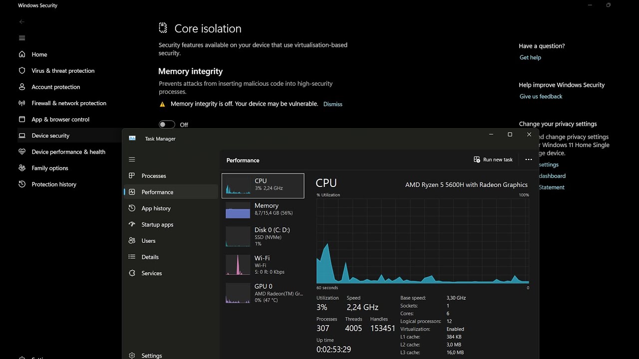 Increase Game Performance using disable VBS in windows 11