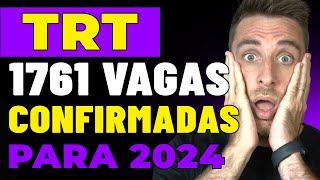 TRT 2024: Vagas confirmadas para Técnico e Analista