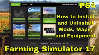 How to Install and Uninstall Mods | Farming Simulator 17 | PS4