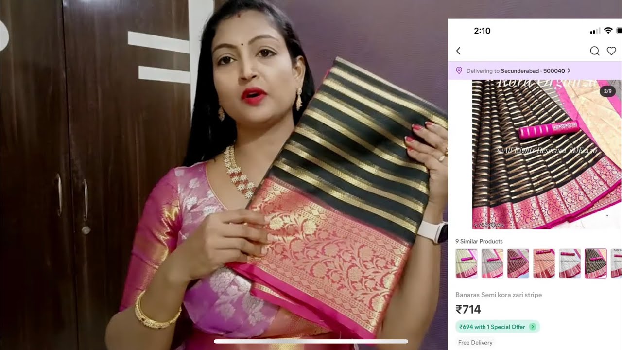 meesho festival sarees collection online shopping COD available meesho