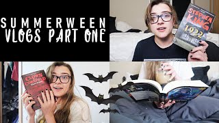 SUMMERWEEN Days 1-3 Reading Vlog || reading some spooky books 👻