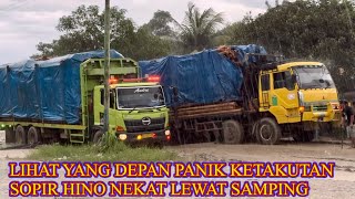 Download Lagu LIHAT YANG DEPAN PANIK KARNA HUJAN DERAS, TRUK HINO NEKAT AMBIL JALUR YANG LEBIH EXTREME MP3 Download Lagu LIHAT YANG DEPAN PANIK KARNA HUJAN DERAS, TRUK HINO NEKAT AMBIL JALUR YANG LEBIH EXTREME MP3