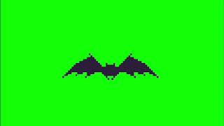 ✔️GREEN SCREEN EFFECTS: halloween pixel bat