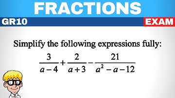 12a) Add subtract fractions grade 10 | Try